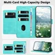 Samsung Galaxy A57 Hoesje Portemonnee Tulpen Book Case Groen afbeelding 4