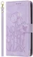 Samsung Galaxy A57 Hoesje Portemonnee Tulpen Book Case Paars afbeelding 2