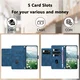 Samsung Galaxy A57 Hoesje Portemonnee Tulpen Book Case Blauw afbeelding 5