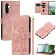 Samsung Galaxy A27 Hoesje Portemonnee Tulpen Book Case Roze afbeelding 2