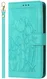 Samsung Galaxy A27 Hoesje Portemonnee Tulpen Book Case Groen