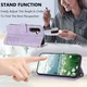 Samsung Galaxy A27 Hoesje Portemonnee Tulpen Book Case Paars afbeelding 5