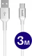 Buddi Flex USB-A naar USB-C Kabel 12W Fast Charge 3M Wit