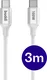 Buddi Flex USB-C naar USB-C Kabel 100W Super Fast Charge 3M Wit