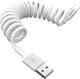 Buddi Flex USB-A naar USB-C Krulsnoer Kabel 12W Fast Charge 1M Wit afbeelding 8