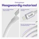 Buddi Flex USB-C naar Lightning Krulsnoer Kabel 12W Fast Charge 1M Wit afbeelding 6