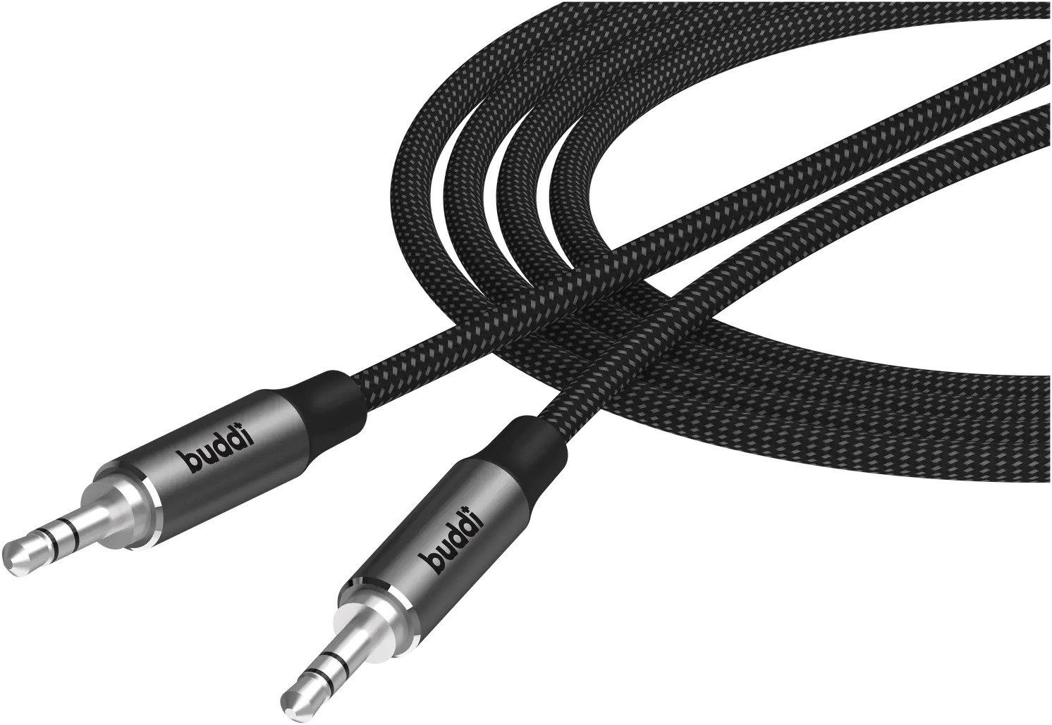 Buddi Flex 3.5mm Jack Aux Audio Kabel 10M Zwart afbeelding 13