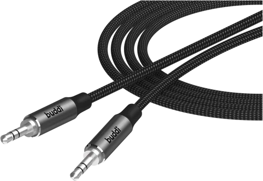 Buddi Flex 3.5mm Jack Aux Audio Kabel 10M Zwart afbeelding 13