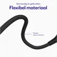 Buddi Flex 3.5mm Jack Aux Audio Kabel 10M Zwart afbeelding 3