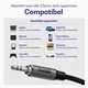 Buddi Flex 3.5mm Jack Aux Audio Kabel 10M Zwart afbeelding 4