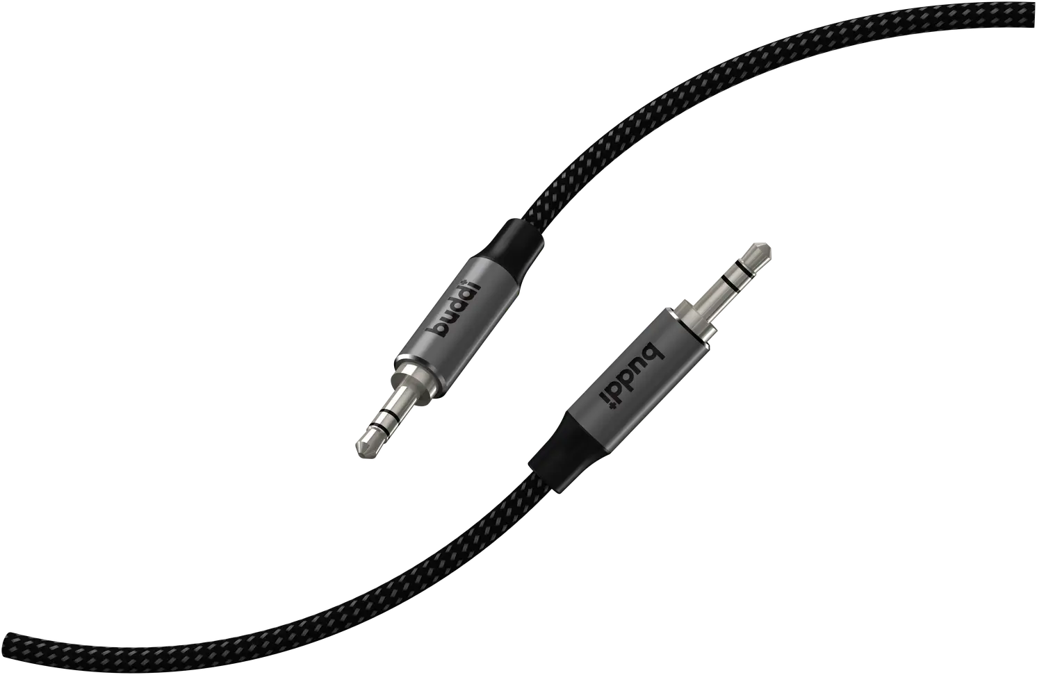 Buddi Flex 3.5mm Jack Aux Audio Kabel 10M Zwart afbeelding 10