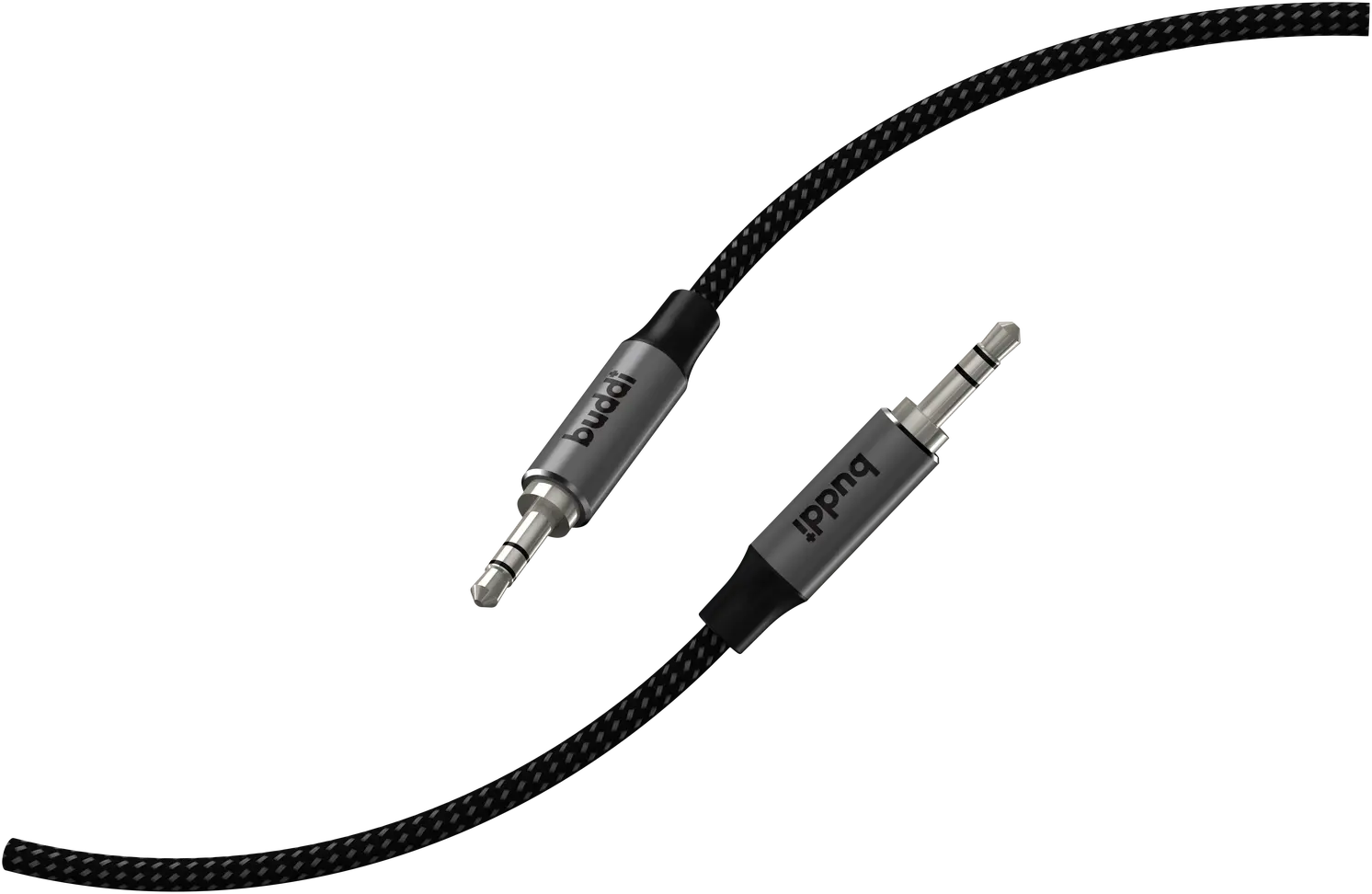 Buddi Flex 3.5mm Jack Aux Audio Kabel 10M Zwart afbeelding 12