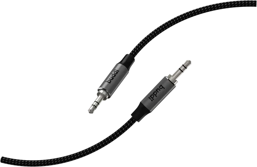 Buddi Flex 3.5mm Jack Aux Audio Kabel 10M Zwart afbeelding 12