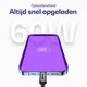 Buddi Flex USB-C naar USB-C Krulsnoer Kabel 60W Fast Charge 2M Zwart afbeelding 4