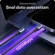 Buddi Flex USB-C naar USB-C Krulsnoer Kabel 60W Fast Charge 2M Zwart afbeelding 6