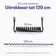 Buddi Flex USB-C naar Lightning Krulsnoer Kabel 12W Fast Charge 2M Zwart afbeelding 3