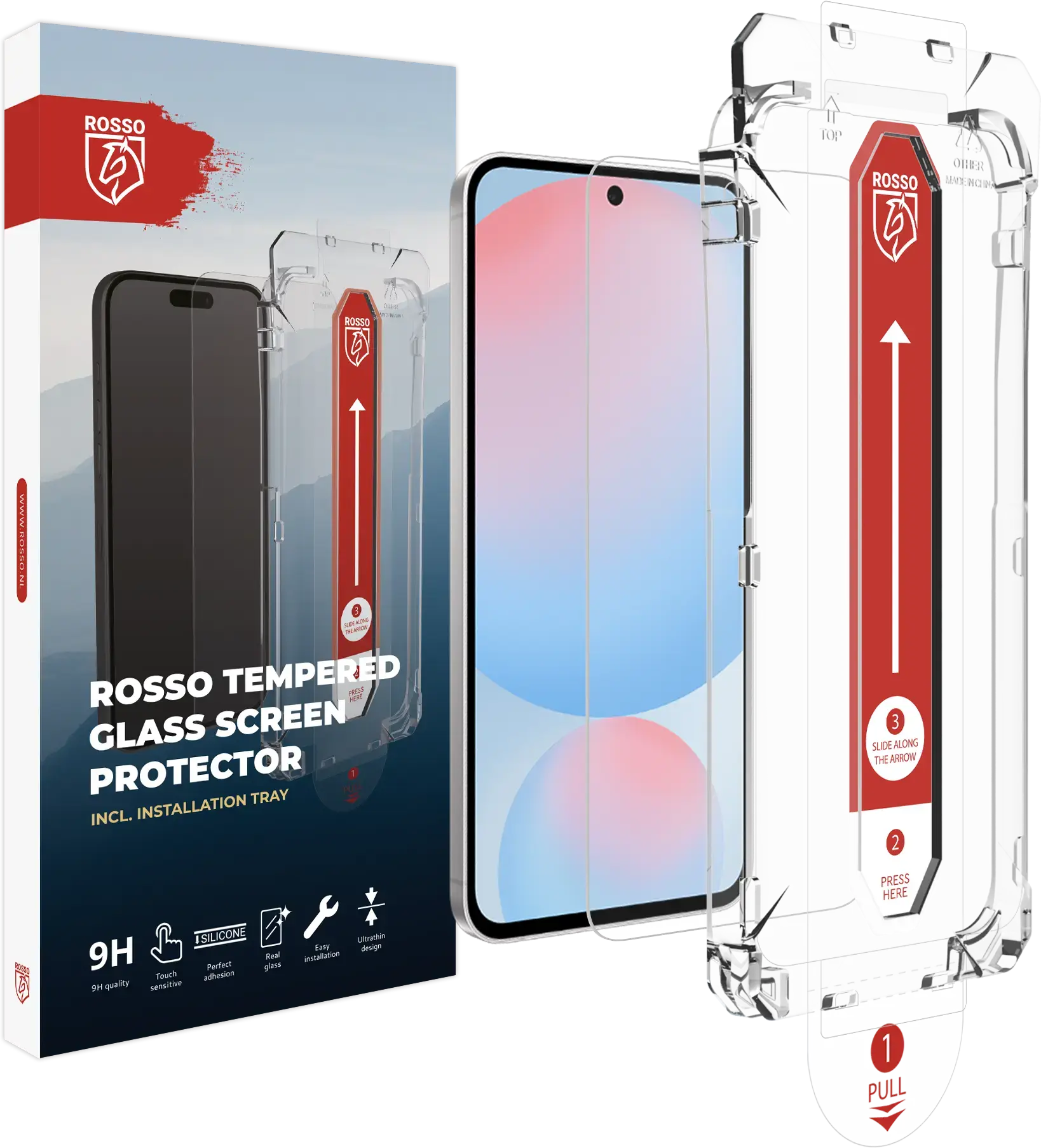Rosso Samsung Galaxy A27 Tempered Glass met Installatietray Dust Removal afbeelding 2