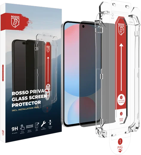 Rosso Samsung Galaxy A57 Privacy Glass met Installatietray Dust Removal afbeelding 2