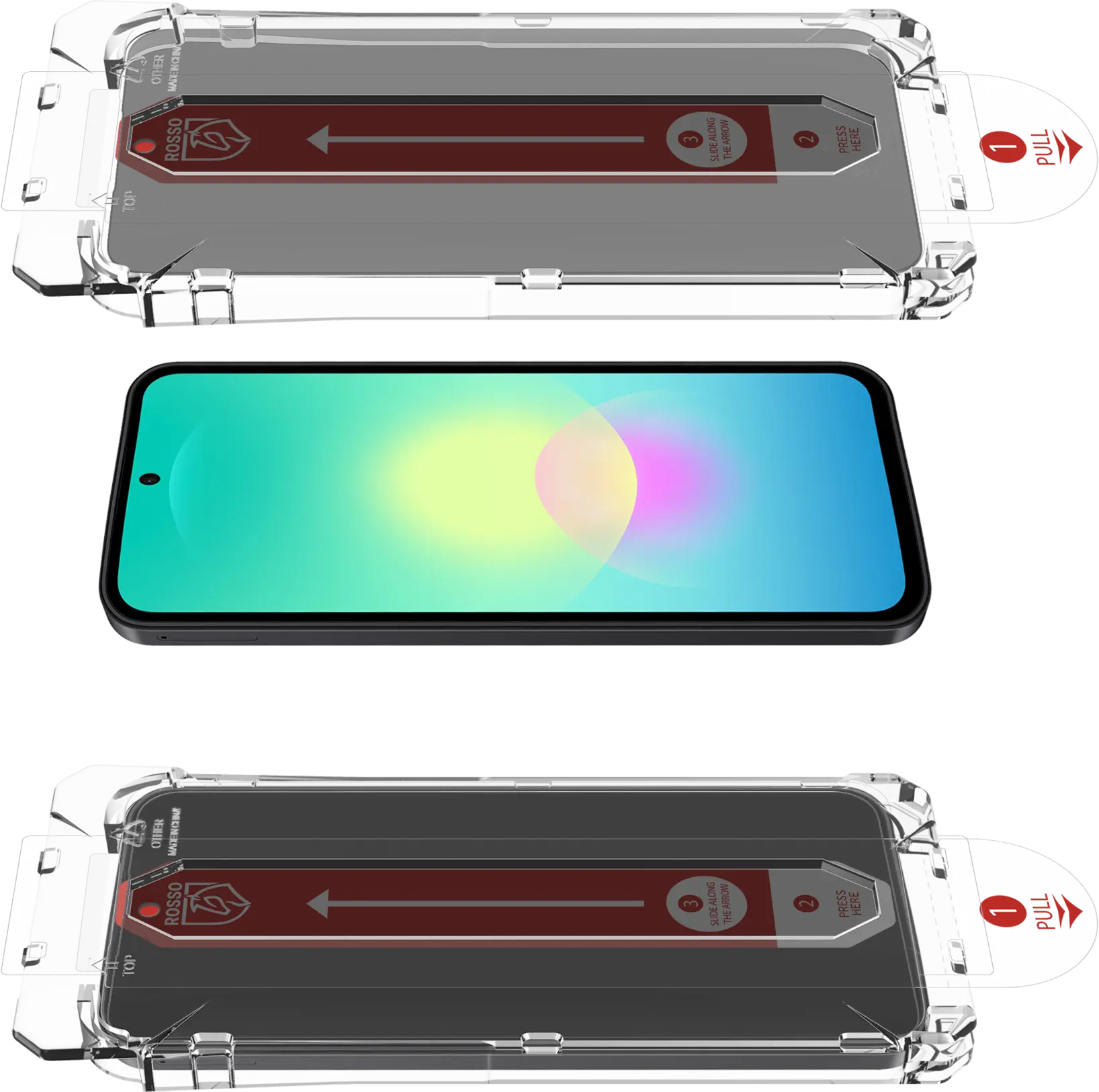 Rosso Samsung Galaxy A27 Privacy Glass met Installatietray Dust Removal afbeelding 9