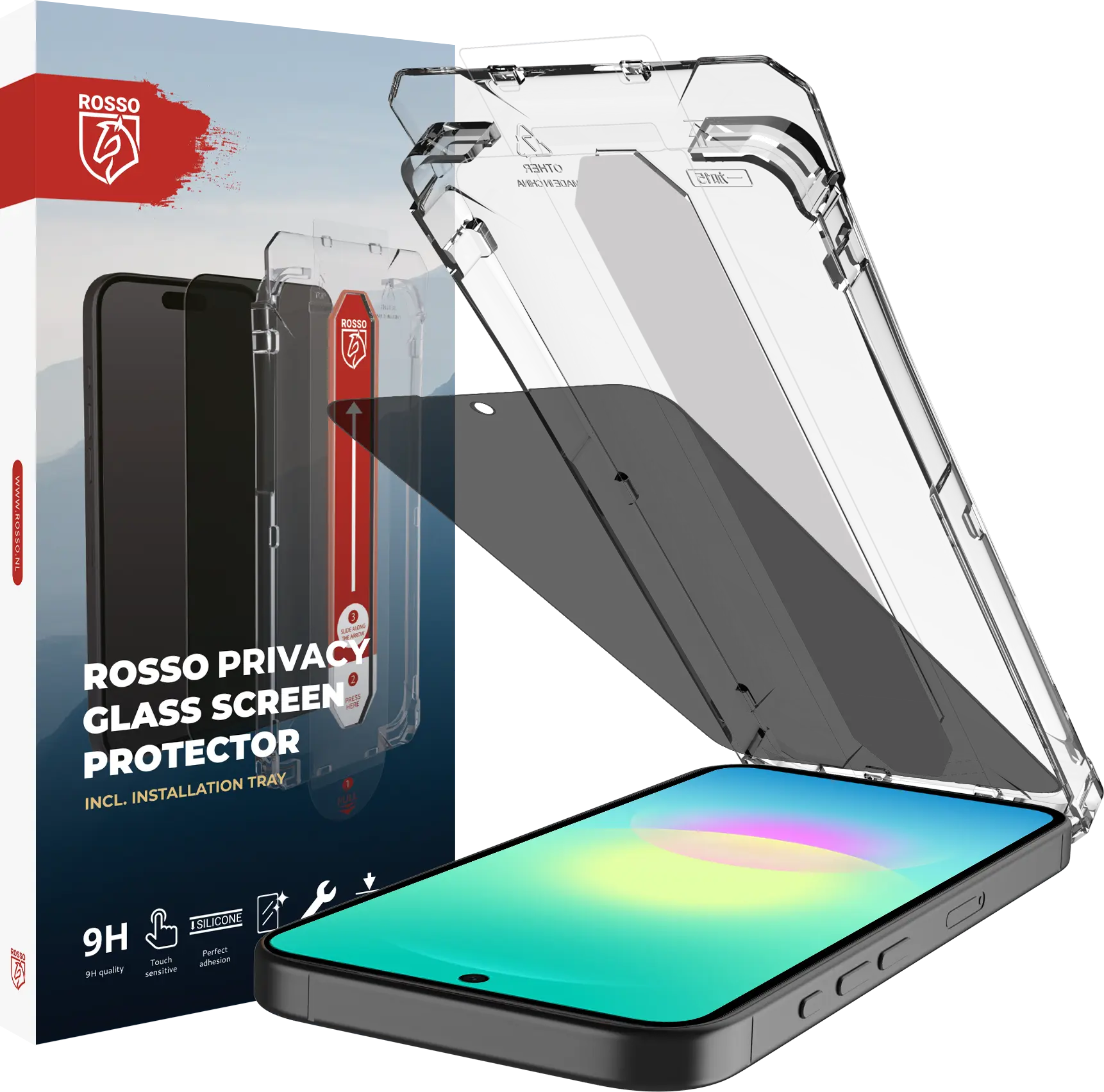 Rosso Samsung Galaxy A27 Privacy Glass met Installatietray Dust Removal afbeelding 7