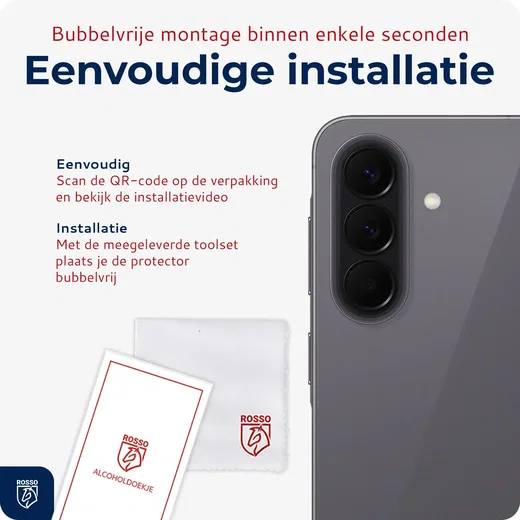 Rosso Samsung Galaxy A27 Camera Lens Protector Zwart afbeelding 6