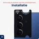 Rosso Samsung Galaxy A57 Camera Frame Protector Zwart afbeelding 5