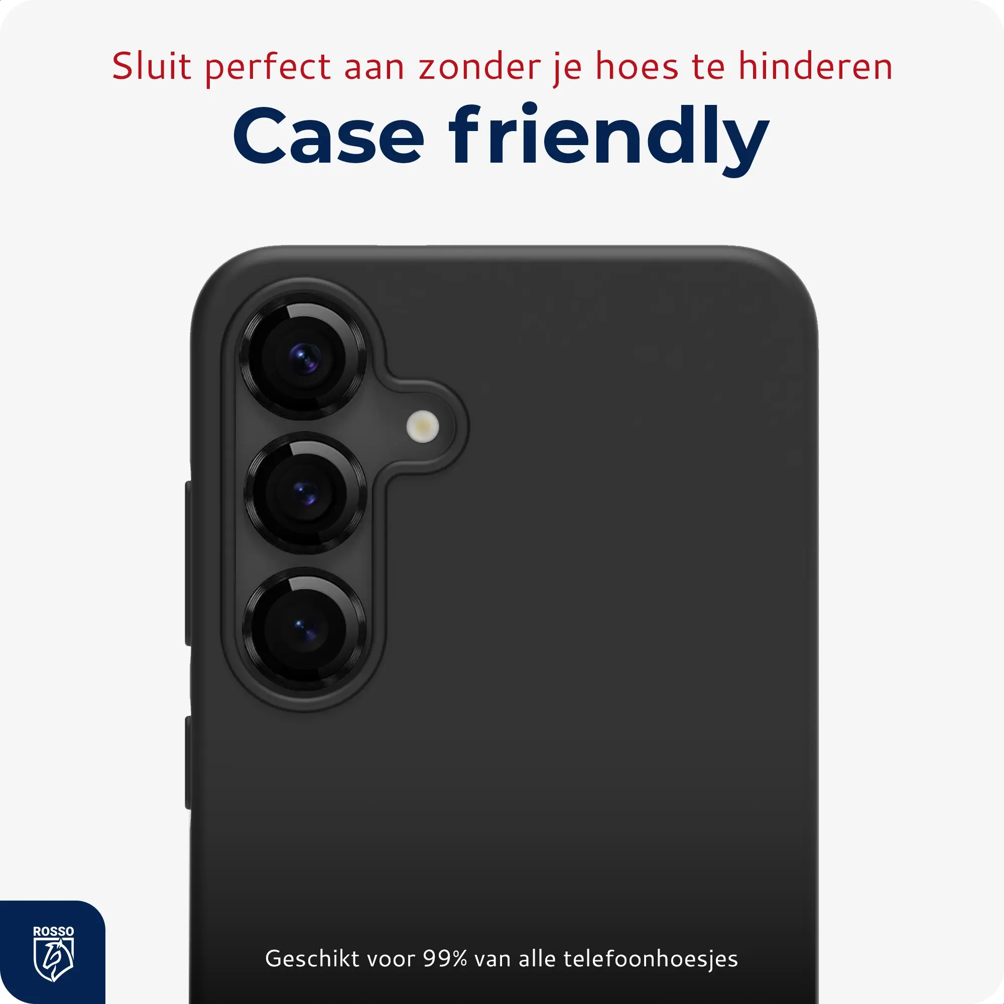 Rosso Samsung Galaxy A57 Camera Frame Protector Zwart afbeelding 6