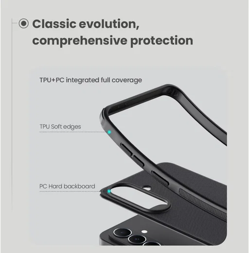 Nillkin Super Frosted Shield Samsung Galaxy A37 Back Cover Zwart afbeelding 10