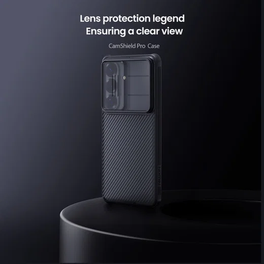 Nillkin CamShield Samsung Galaxy A37 Camera Slider Back Cover Transparant Zwart afbeelding 15