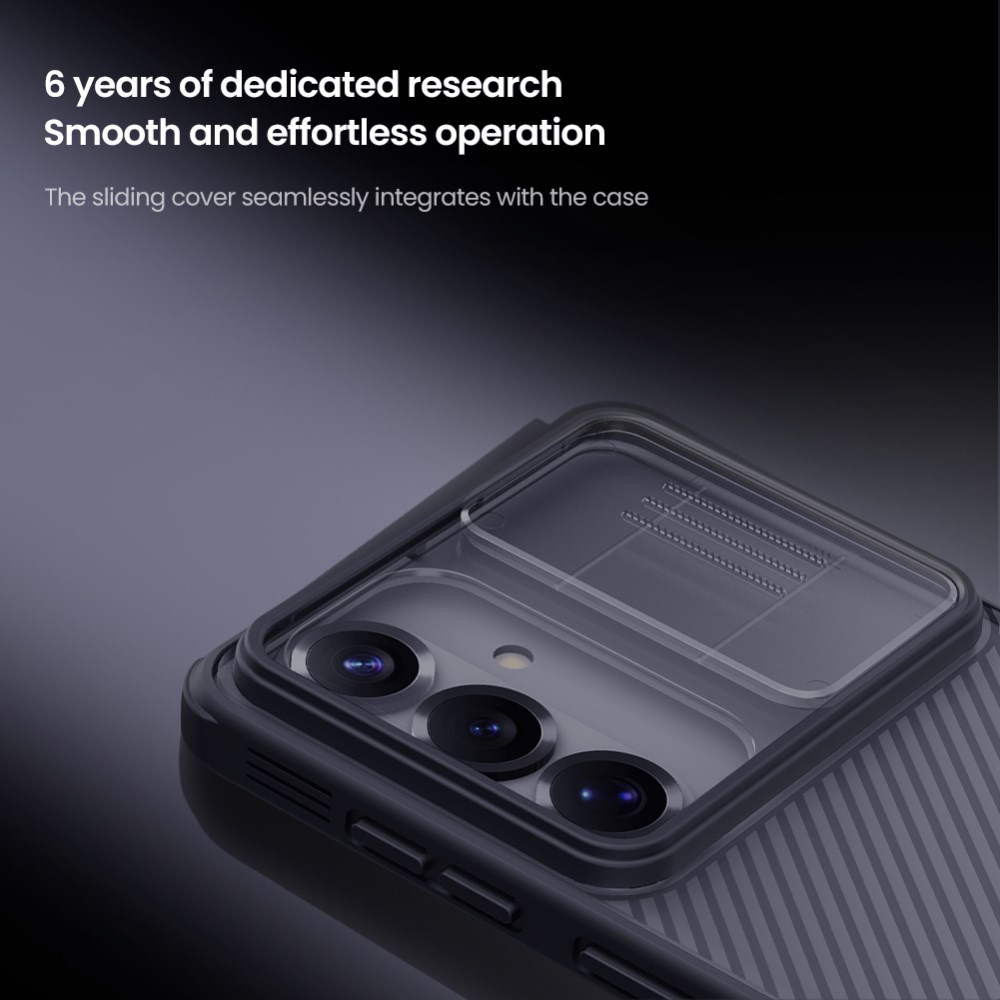 Nillkin CamShield Samsung Galaxy A37 Camera Slider Back Cover Transparant Zwart afbeelding 17
