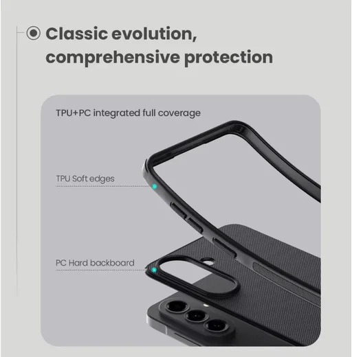 Nillkin Frosted Shield Samsung A57 Hoesje MagSafe Back Cover Zwart afbeelding 6
