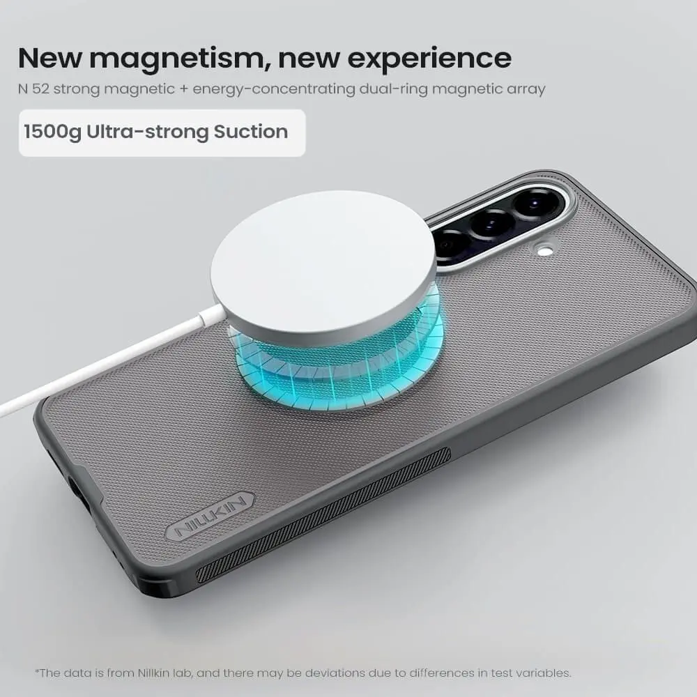 Nillkin Frosted Shield Samsung A57 Hoesje MagSafe Back Cover Transparant Zwart afbeelding 6