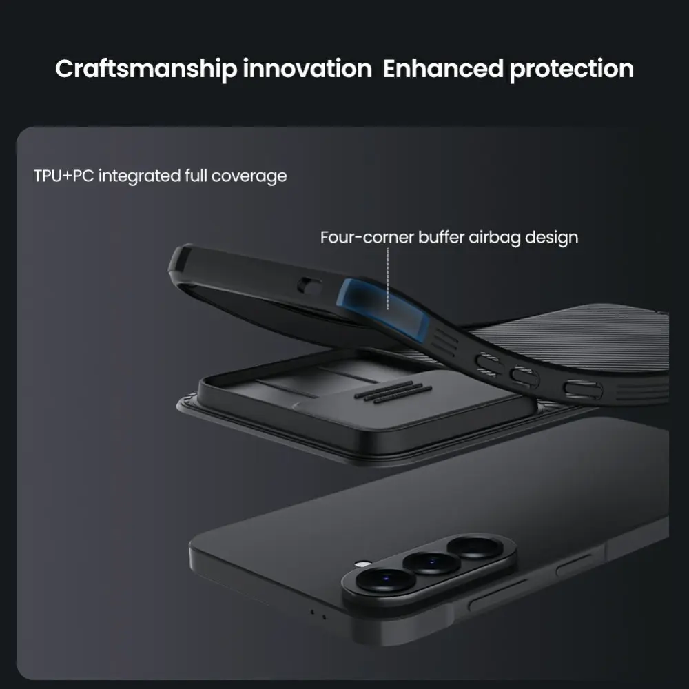 Nillkin CamShield MagSafe Samsung Galaxy A57 Hoesje Camera Slider Zwart afbeelding 8