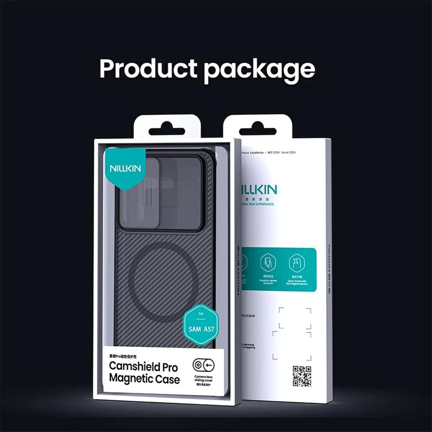 Nillkin CamShield Prop Samsung Galaxy A57 Hoesje MagSafe / Qi2 Back Cover Zwart afbeelding 16