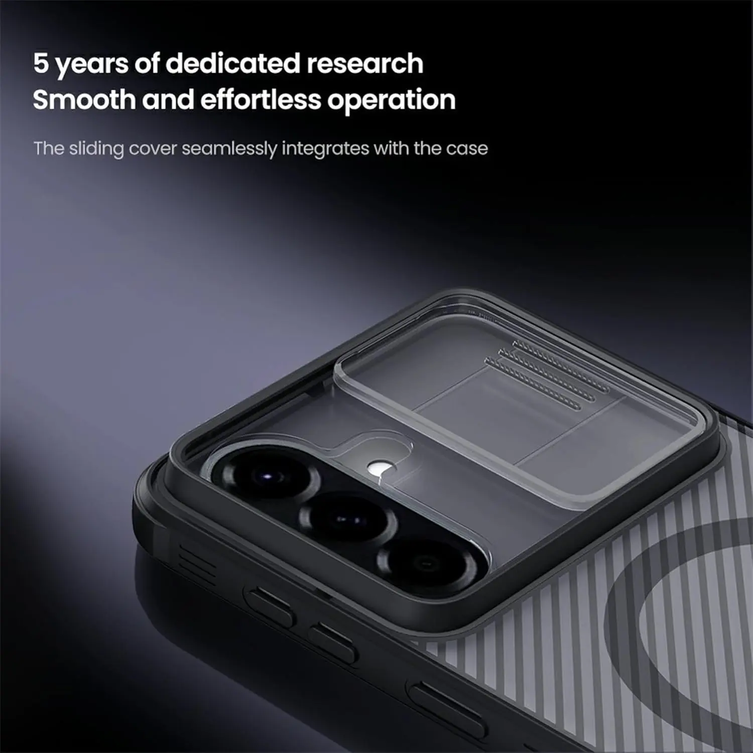 Nillkin CamShield Prop Samsung Galaxy A57 Hoesje MagSafe / Qi2 Back Cover Zwart afbeelding 5