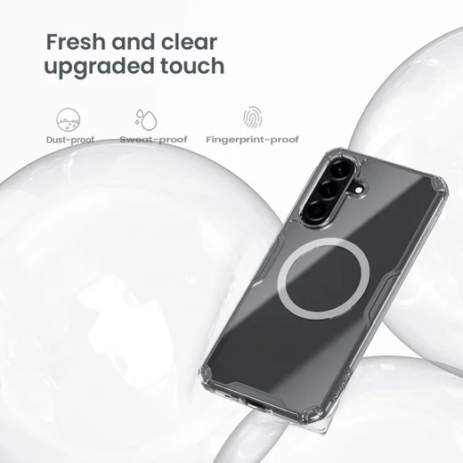 Nillkin Nature Pro Samsung Galaxy A57 Hoesje MagSafe / Qi2 Back Cover Wit afbeelding 2