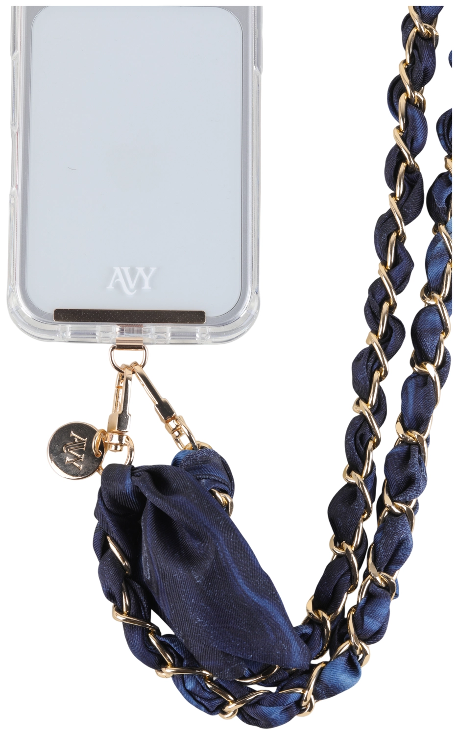 AVY Universeel Sjaal Crossbody Telefoonkoord (120CM) Obscura Blue afbeelding 6