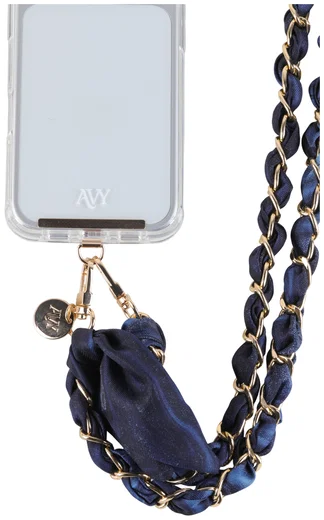AVY Universeel Sjaal Crossbody Telefoonkoord (120CM) Obscura Blue afbeelding 6