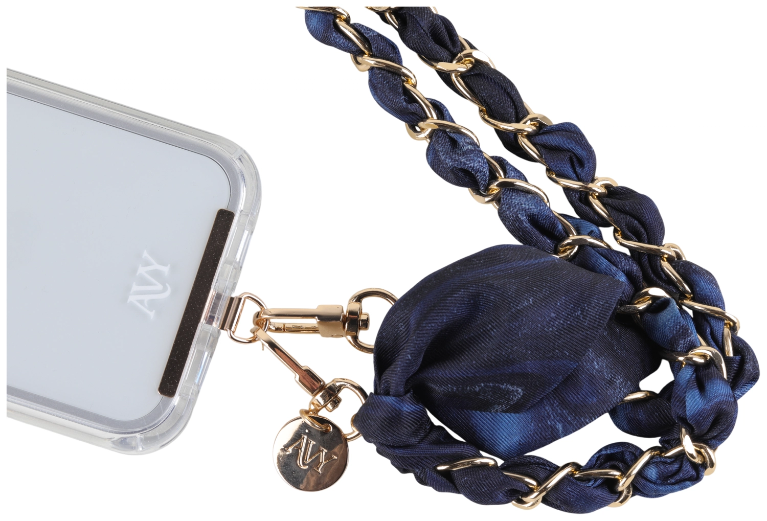 AVY Universeel Sjaal Crossbody Telefoonkoord (120CM) Obscura Blue afbeelding 7