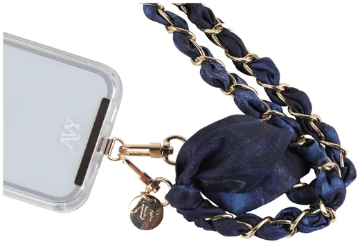 AVY Universeel Sjaal Crossbody Telefoonkoord (120CM) Obscura Blue afbeelding 7