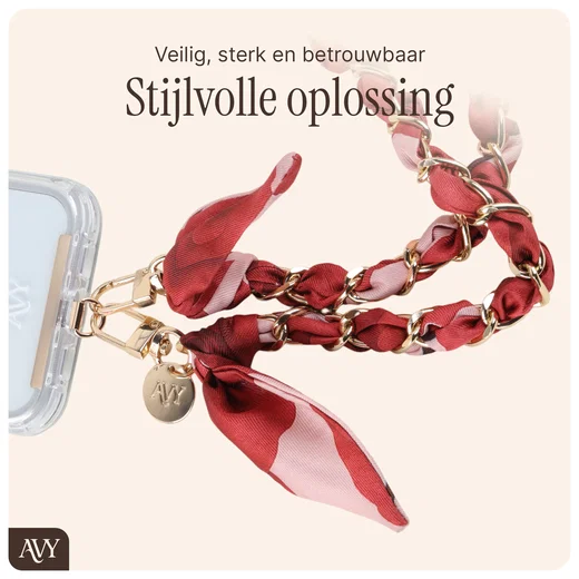 AVY Universeel Sjaal Crossbody Telefoonkoord (120CM) Botanique Roses afbeelding 2