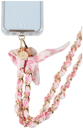 AVY Universeel Sjaal Crossbody Telefoonkoord (120CM) Cupid Blush afbeelding 6