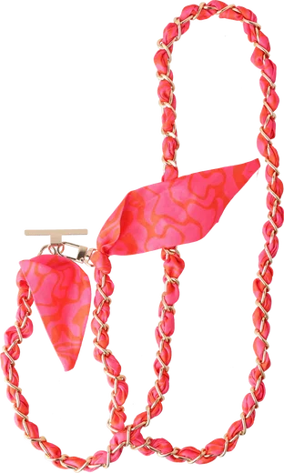 AVY Universeel Sjaal Crossbody Telefoonkoord (120CM) Rosé Twist afbeelding 4