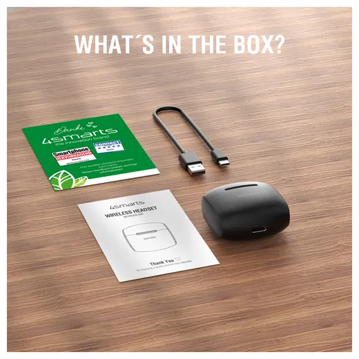 4Smarts SkyBuds Air Draadloze In Ear Oordopjes Bluetooth 5.4 Zwart afbeelding 6