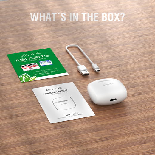 4Smarts SkyBuds Air Draadloze In Ear Oordopjes Bluetooth 5.4 Wit afbeelding 5