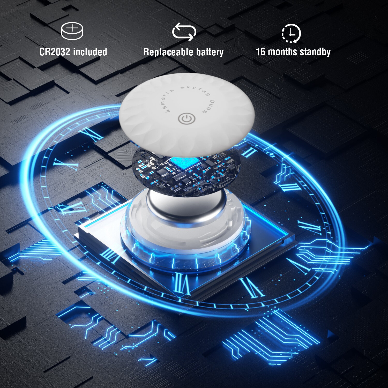 4smarts Skytag Duos Bluetooth Tracker 2-Pack Wit afbeelding 8