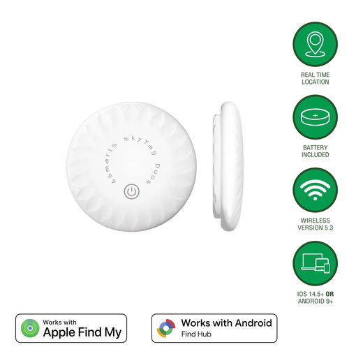 4smarts Skytag Duos Bluetooth Tracker 2-Pack Wit afbeelding 2