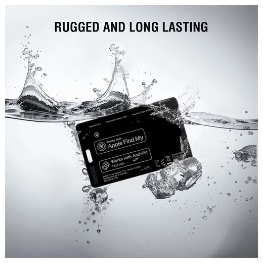 4smarts SkyTag Oplaadbare Bluetooth Tracker Pasje voor Portemonnee Zwart afbeelding 11