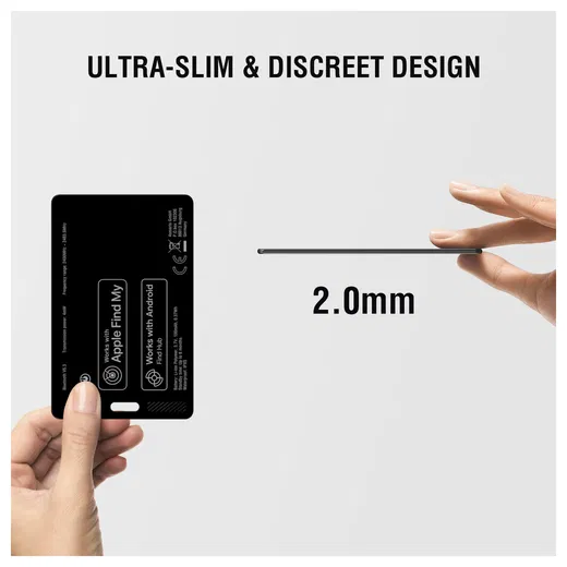 4smarts SkyTag Oplaadbare Bluetooth Tracker Pasje voor Portemonnee Zwart afbeelding 3