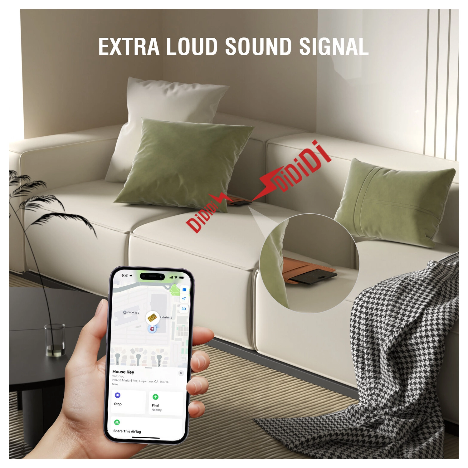 4smarts SkyTag Oplaadbare Bluetooth Tracker Pasje voor Portemonnee Zwart afbeelding 4